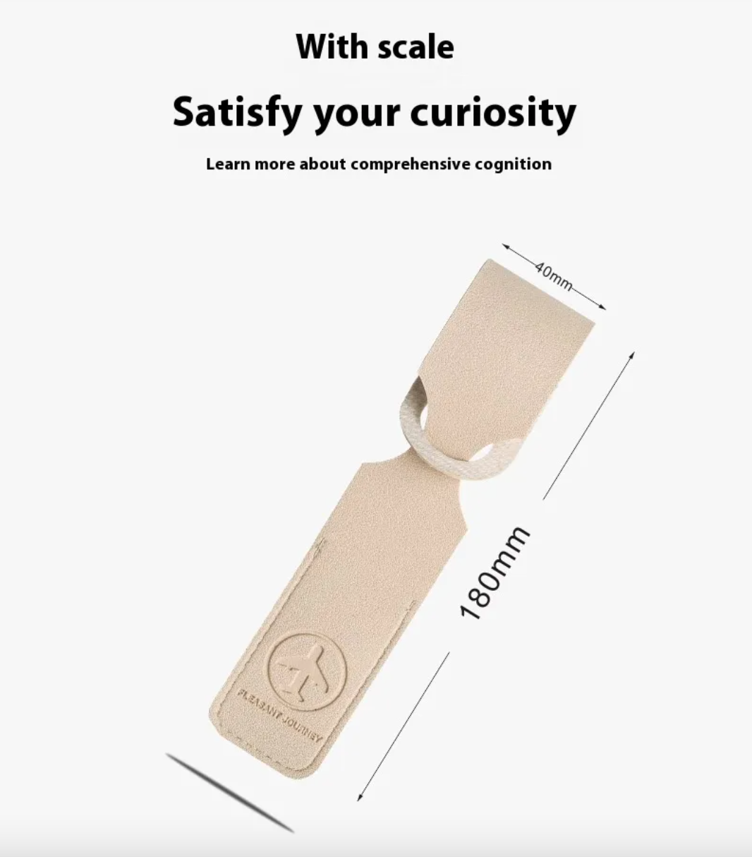 Leather Luggage Tag — Premium Business Travel Essential