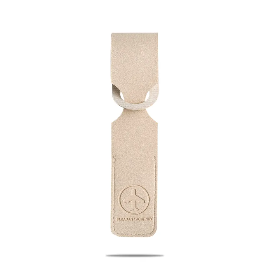 Leather Luggage Tag — Premium Business Travel Essential