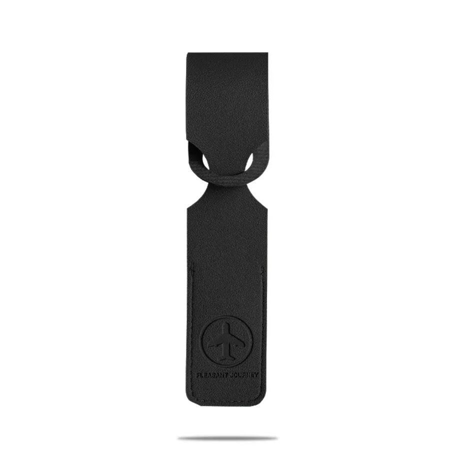 Leather Luggage Tag — Premium Business Travel Essential