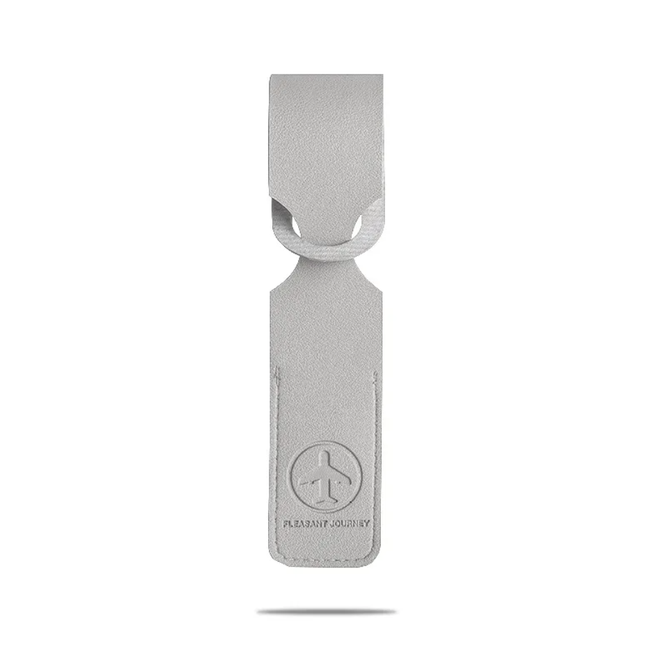 Leather Luggage Tag — Premium Business Travel Essential