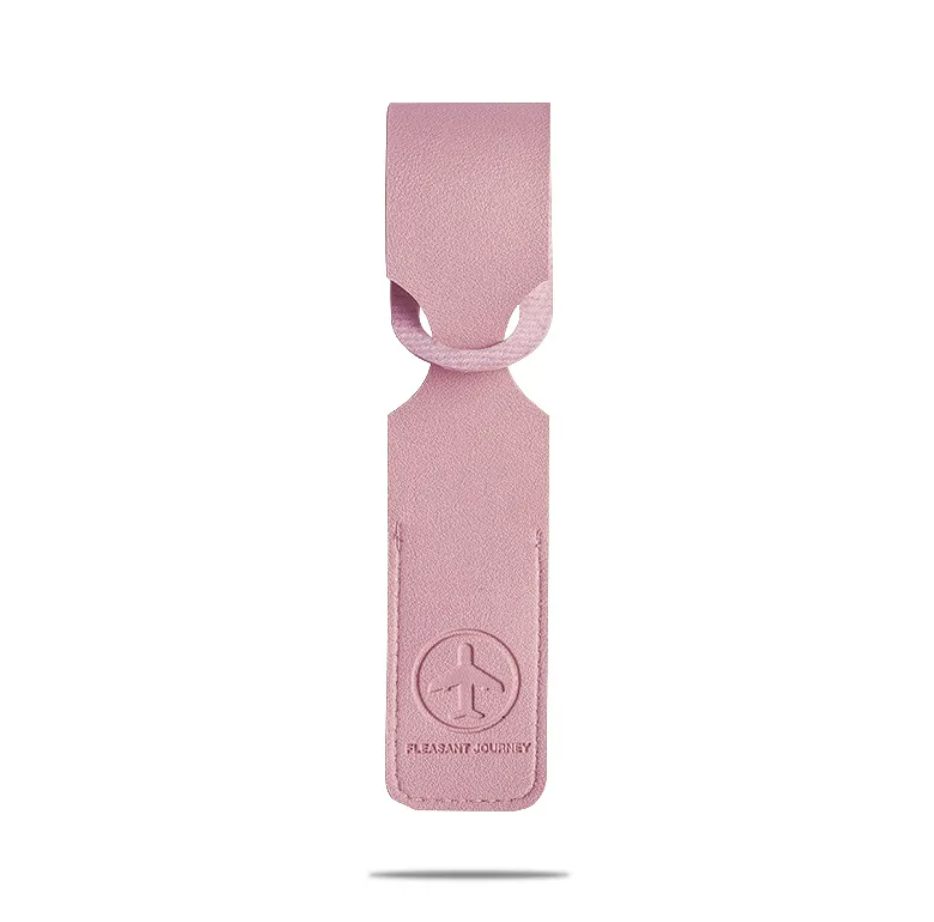Leather Luggage Tag — Premium Business Travel Essential